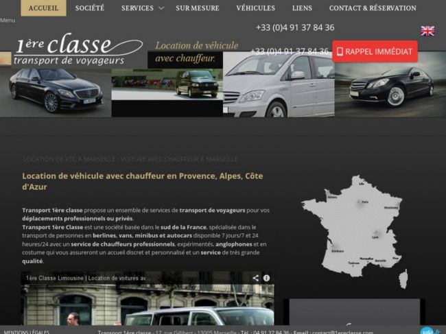 Location de Véhicule avec chauffeur Marseille Transport première classe